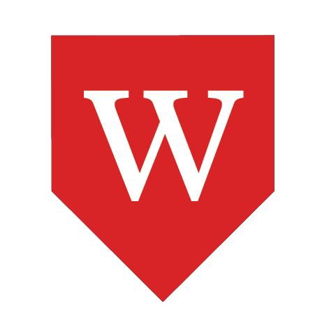 Wesleyan Monogram Red