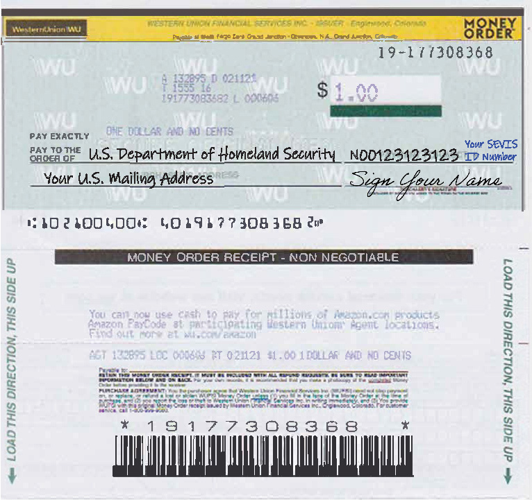 Western Union Money Order
